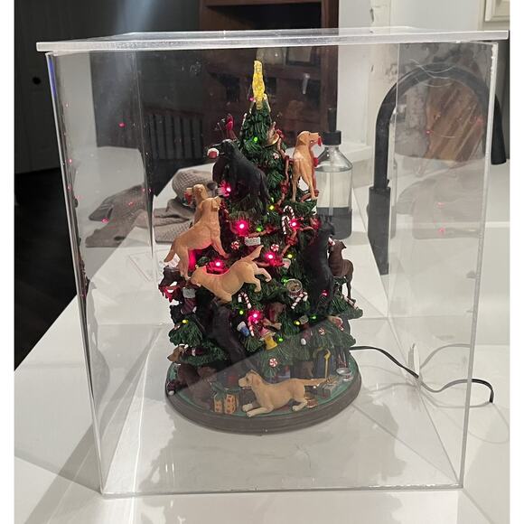 Danbury Mint RARE Labrador Retriever Christmas Tree Dogs Puppies W/Case & Cert. - Picture 6 of 12